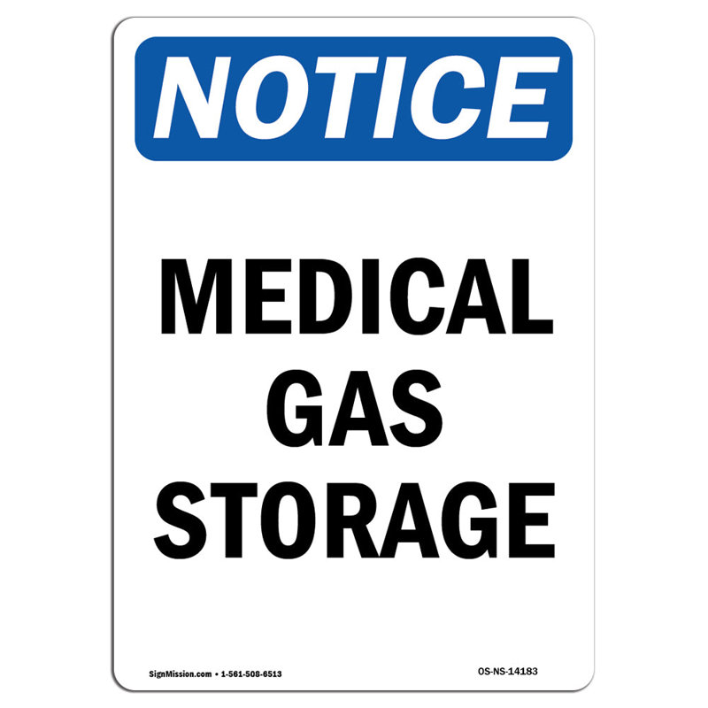 SignMission Medical Gas Storage Sign Wayfair
